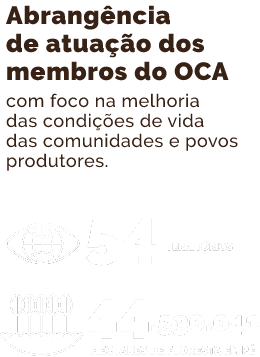 Abrangência de atuação dos membros do OCA